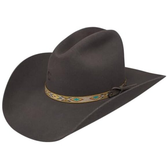 Charlie 1 Horse "Run Away Gray" Wool Felt Cowboy Hat 49 Granite Grey - Picture 1 of 9